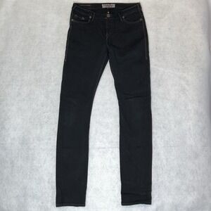 1921 Skinny Leg Jeans Womens 30x34 Black Boho Retro 90s Y2K Streetwear NWOT